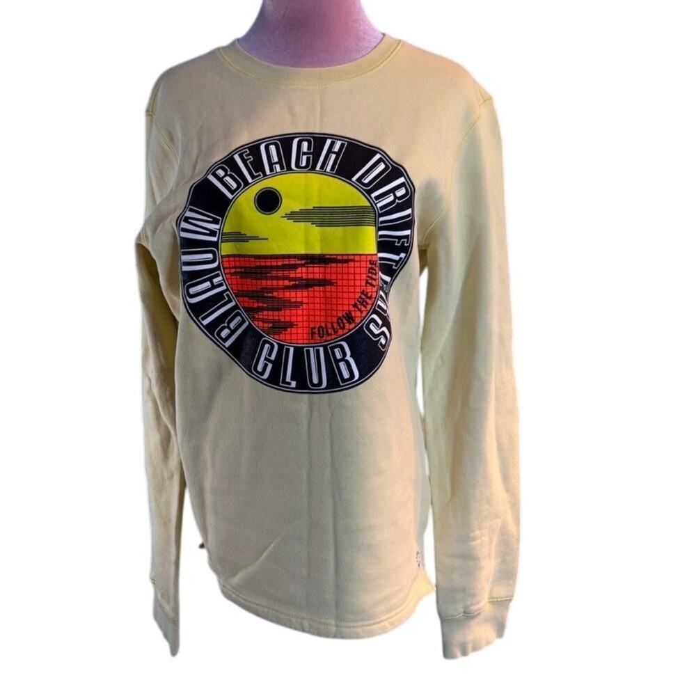 NWT Scotch & Soda Amsterdams Blauw Sweatshirt Beach Drifters Graphics MSRP $125-